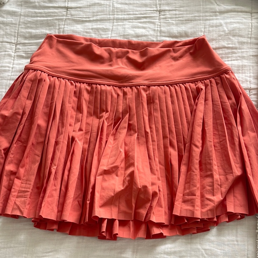 Aerie Offline Coral Pleated Skirt